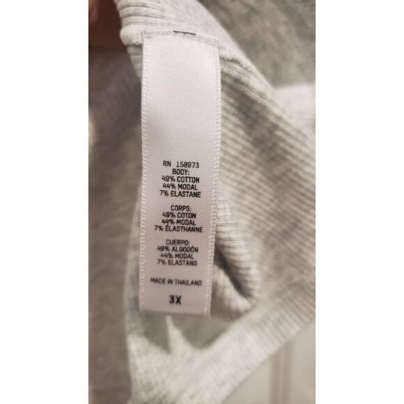 Skims Rib Knit Long Tank - Light Heather Gray - 3X - NWT - Picture 5 of 5